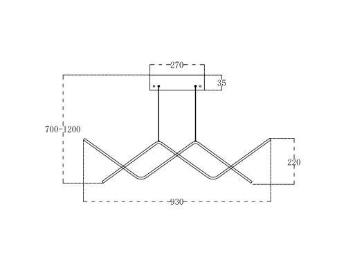 Подвесной светильник Escada 10208/S LED*50W Gold