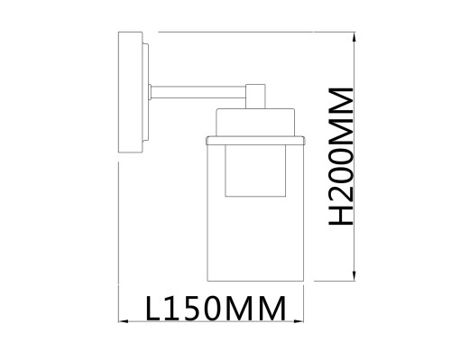 Настенный светильник Escada 2118/1A E14*40W Black/Brass