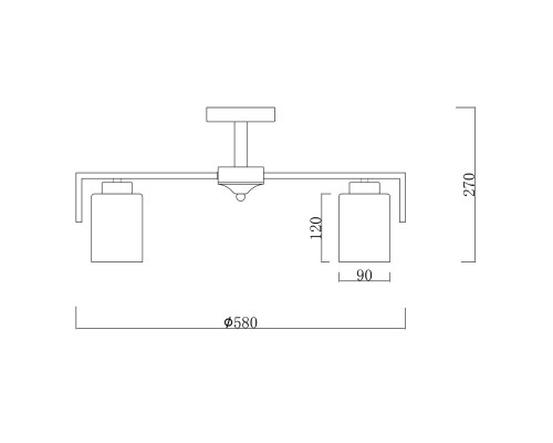 Светильник на штанге Escada 1142/5P E27*60W Silver