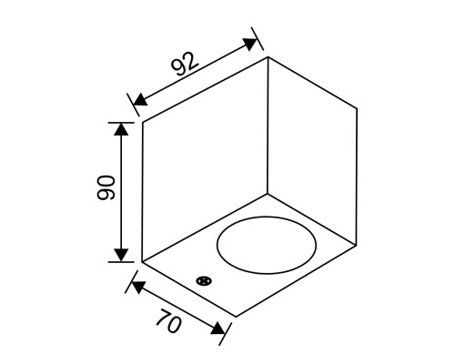 Настенный светильник Escada 30007W/01 GU10*5W IP54 Black