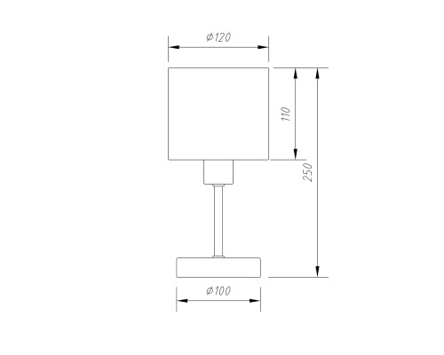 Настольный светильник Escada 1109/1 E14*40W White/Silver