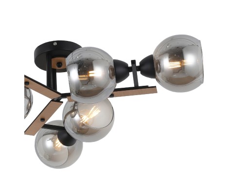 Светильник на штанге Escada 1102/6P E27*60W Black