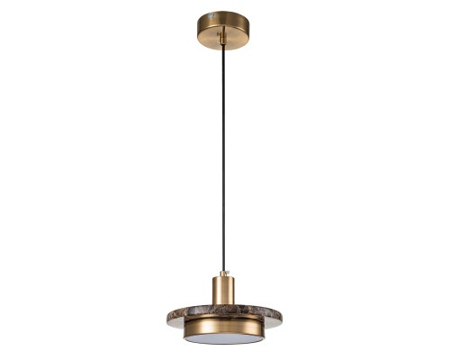 Подвесной светильник Escada 10260/1 LED*12W Brass/Brown marble
