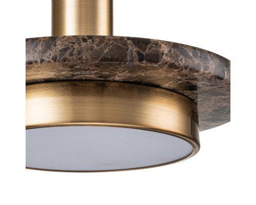 Подвесной светильник Escada 10260/1 LED*12W Brass/Brown marble