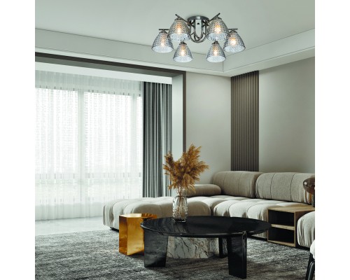 Потолочный светильник Escada 659/6PL E27*60W Black