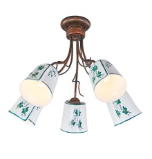 Потолочный светильник Escada Albero 168/5PL E14*40W Black brush gold