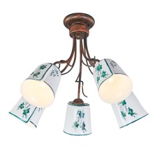 Потолочный светильник Escada Albero 168/5PL E14*40W Black brush gold