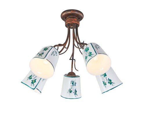 Потолочный светильник Escada Albero 168/5PL E14*40W Black brush gold