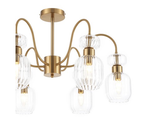 Светильник на штанге Escada 1141/6PL E14*60W Antigue copper/Clear