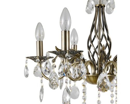 Подвесной светильник Escada 2107/6P E14*40W Antique Brass