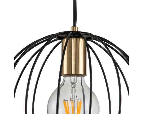 Настенный светильник Escada 10176/1A E27*60W Black/Brass