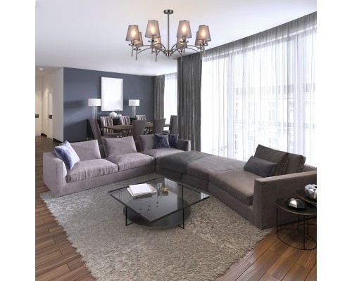 Светильник на штанге Escada 694/8PL E14*40W Nickel