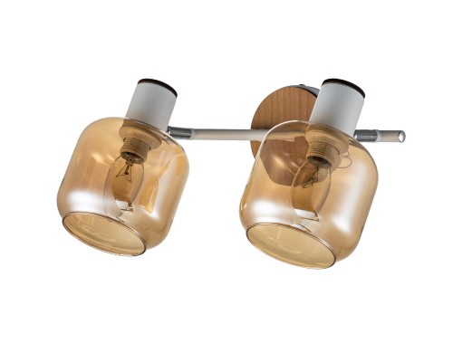 Спот Escada 10177/2A E14*40W White/Chrome/Wood