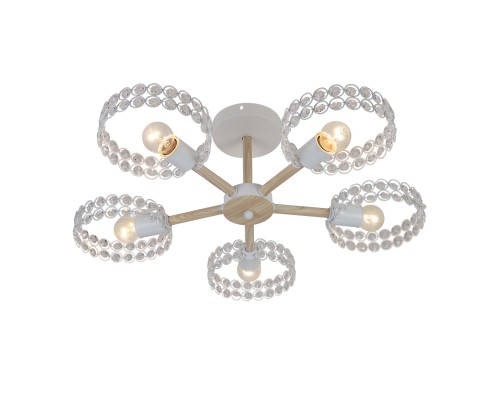 Светильник на штанге Escada 679/5P E27*60W White/Wood