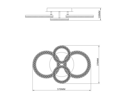 Потолочный светильник Escada 10281/4 LED*126W White