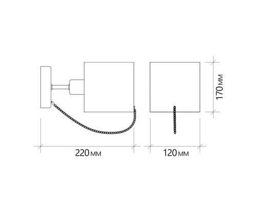 Настенный светильник Escada 683/1A E14*40W Chrome