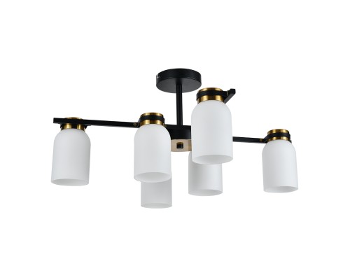 Светильник на штанге Escada 1151/6P E14*40W Black/Brass