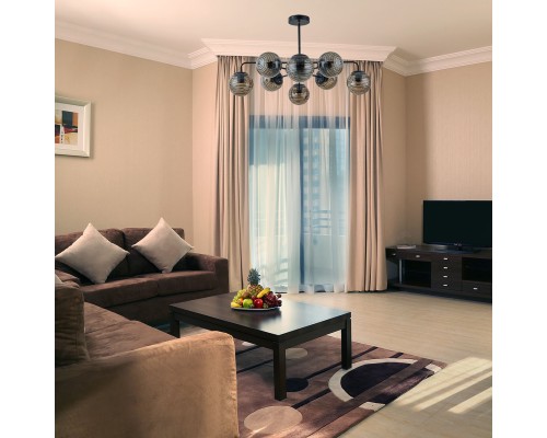 Светильник на штанге Escada 646/8P E27*60W Black