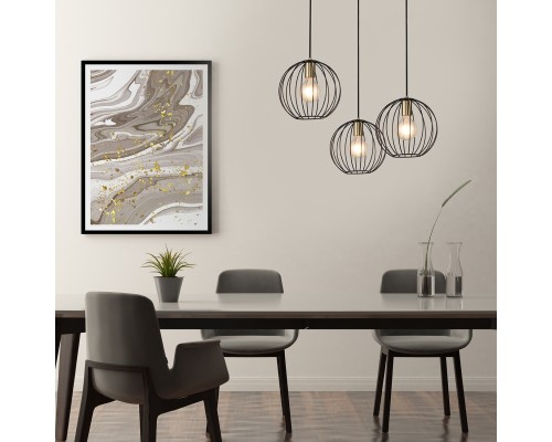 Подвесной светильник Escada 10176/3S E27*60W Black/Brass