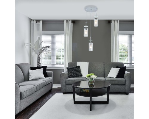 Подвесной светильник Escada 10191/3 E14*40W Chrome