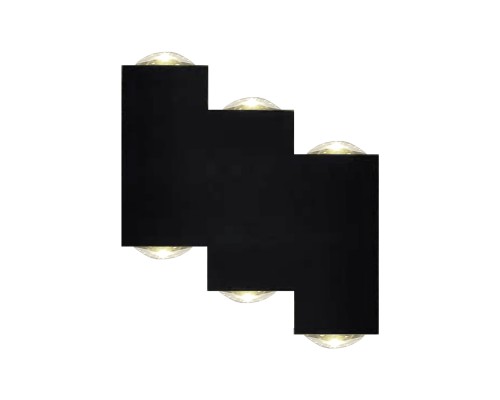 Настенный светильник Escada 30005W/01 LED*6W IP54 Black