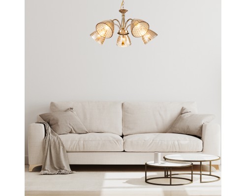 Подвесной светильник Escada 658/5PL E27*40W Gold