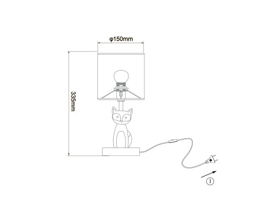 Настольный светильник Escada 10166/L E14*40W Fox