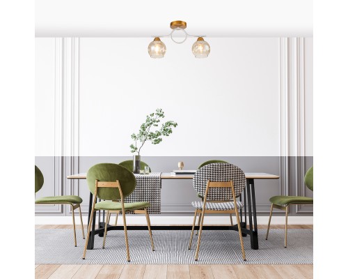 Потолочный светильник Escada 1100/2P E27*60W Gold/White