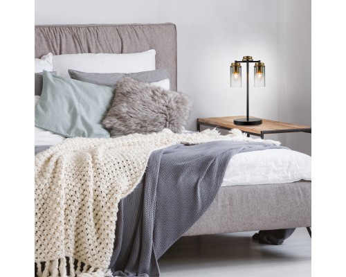 Настольный светильник Escada 2118/2 E14*40W Black/Brass