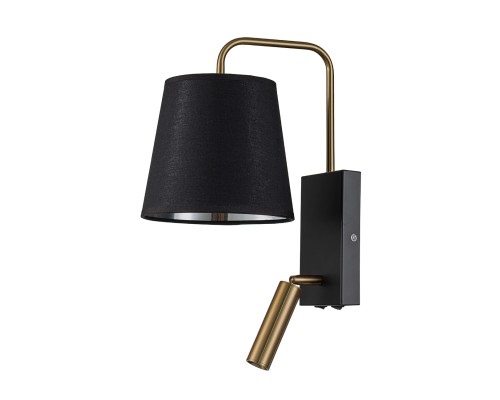 Настенный светильник Escada 589/1A E14*40W Black/Brass