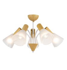 Светильник на штанге Escada 1131/5P E14*40W White/Wood