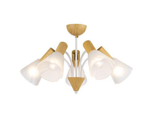 Светильник на штанге Escada 1131/5P E14*40W White/Wood