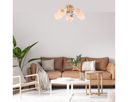 Потолочный светильник Escada 1121/5PL E27*40W Gold