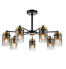 Светильник на штанге Escada 2118/7P E14*40W Black/Brass