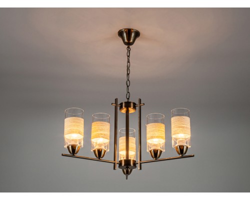 Подвесной светильник Escada 572/6 E27*60W D610 Antique Brass