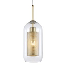 Подвесной светильник Escada 381/1S E27*60W Satin gold