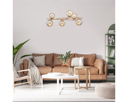 Подвесной светильник Escada 1119/6S E14*40W Gold