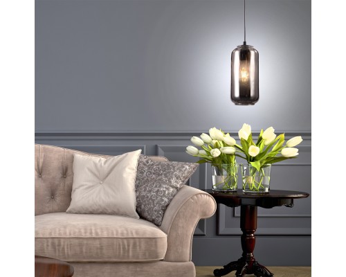 Подвесной светильник Escada 10177/1S E27*60W Black/Smoke