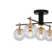 Светильник на штанге 120007/5R E14*40W Black/Clear