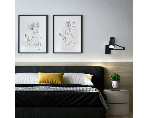 Настенный светильник Escada 10282/1 LED*6W Black