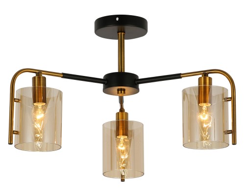 Потолочный светильник Escada 671/3P E14*40W Black/Gold