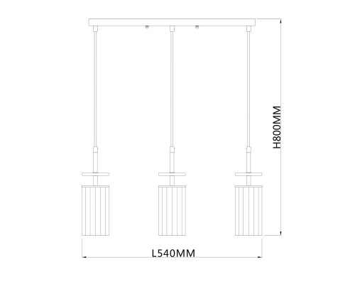 Подвесной светильник Escada 10191/3S E14*40W Black