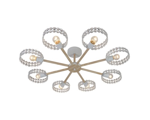 Светильник на штанге Escada 679/8P E27*60W White/Wood