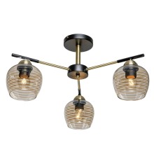 Потолочный светильник Escada 1123/3P E27*40W Antique brass/Black