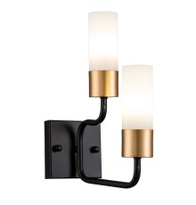 Настенный светильник Escada 2108/2A E14*40W Black/Gold