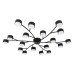 Потолочный светильник 120009/18C GX53*15W Black