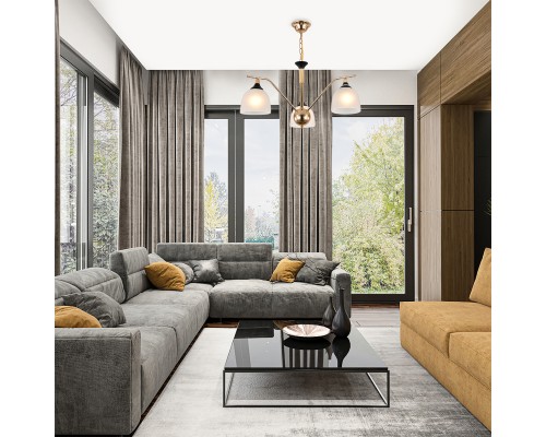 Подвесной светильник Escada 2123/3P E27*40W Gold/Black