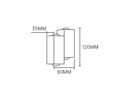 Настенный светильник Escada 30005W/02 LED*4W IP54 Black