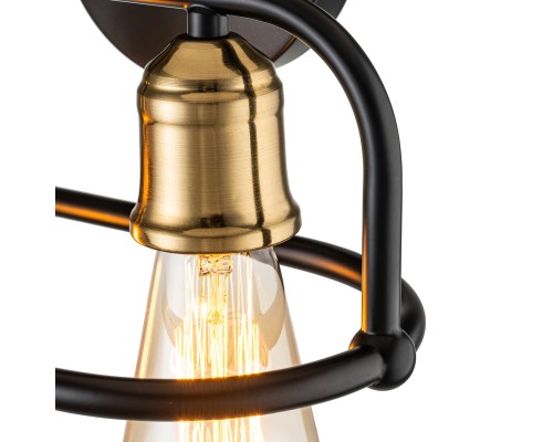 Настенный светильник Escada 659/2A E27*40W Black/Brass