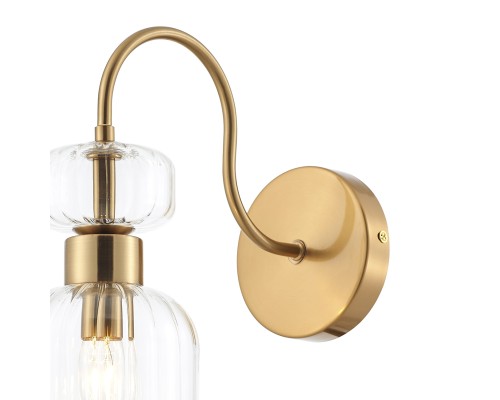 Настенный светильник Escada 1141/1A E14*60W Antigue copper/Clear